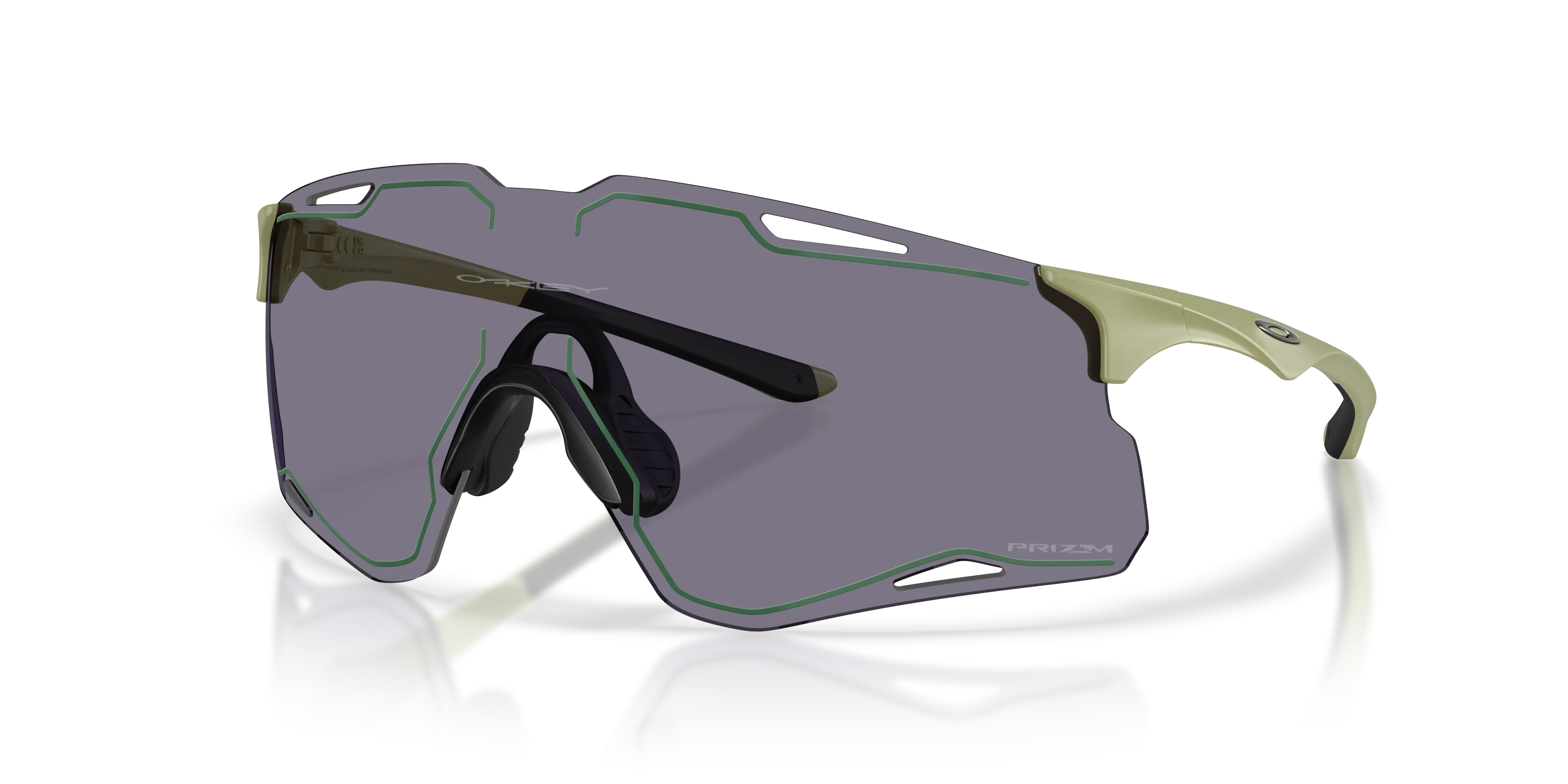 Oakley Okulary przeciwsłoneczne CYBR LIGHTNING Green/Prizm Grey OO9538D-08