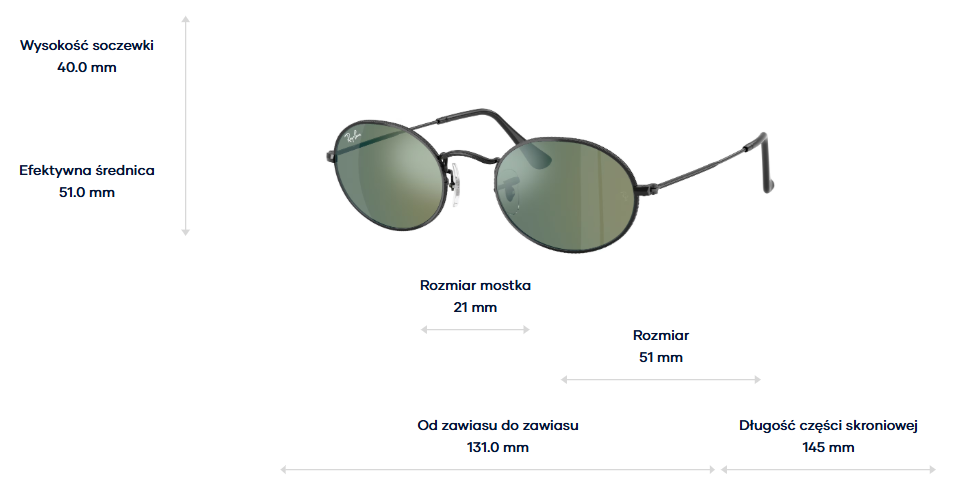 Ray-Ban Sunglasses OVAL RB3547N-002/68