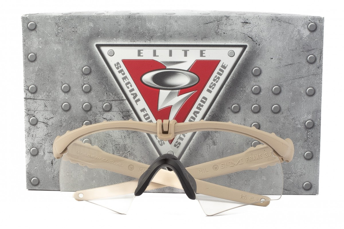 Oakley Okulary przeciwsłoneczne Balistyczne SI BALLISTIC M FRAME 3.0 Desert Tan/Clear OO9146-27