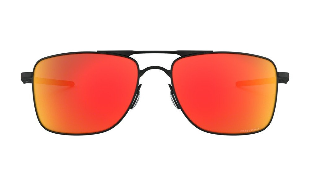 Oakley Okulary przeciwsłoneczne GAUGE 8 Matte Black/Prizm Ruby OO4124-13