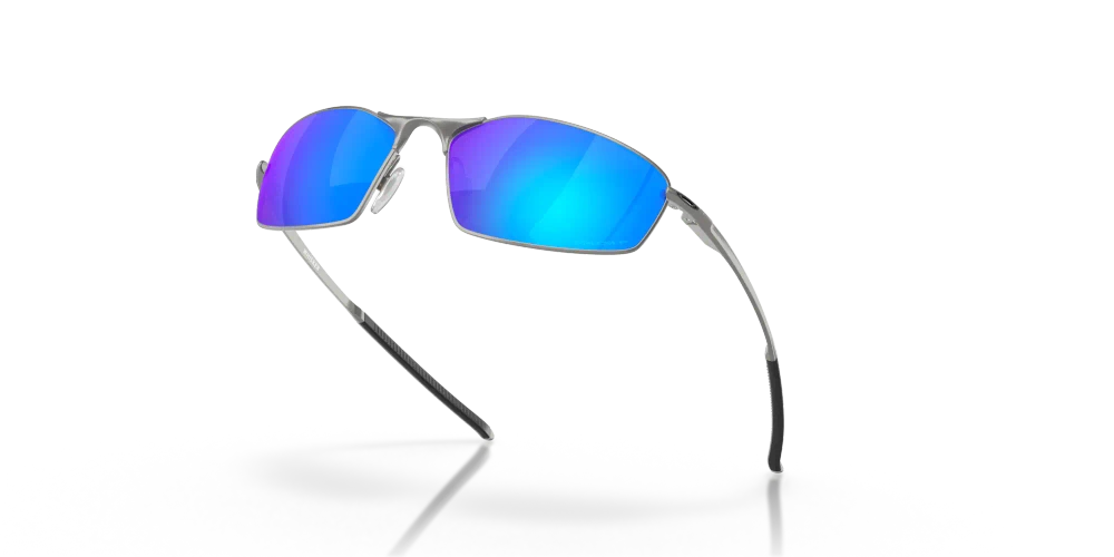Oakley Okulary przeciwsłoneczne WHISKER Satin Chrome/Prizm Sapphire Iridium Polarized OO4141-04