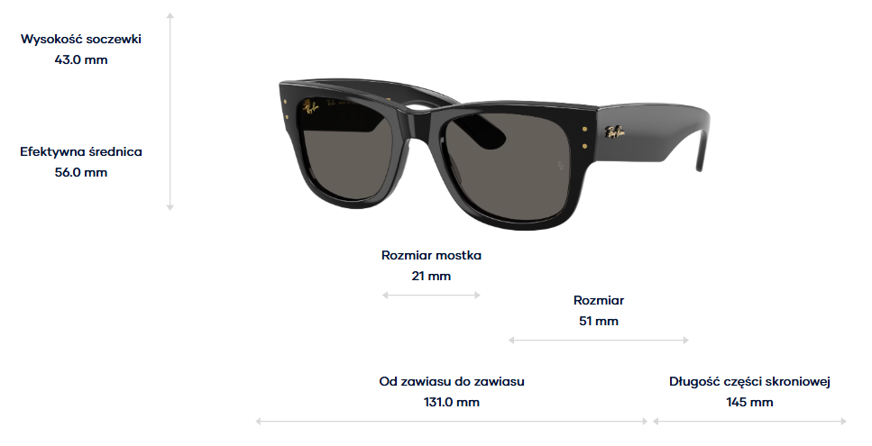 Ray-Ban x A$AP Rocky Okulary przeciwsłoneczne MEGA WAYFARER RB0840S-6826J5