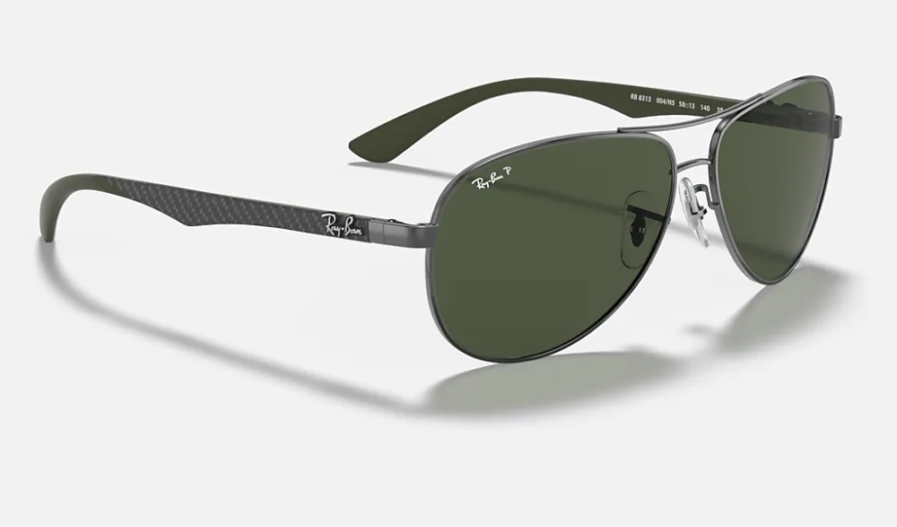 Ray-Ban Okulary przeciwsłoneczne z polaryzacją CARBON FIBRE RB8313 - 004/N5