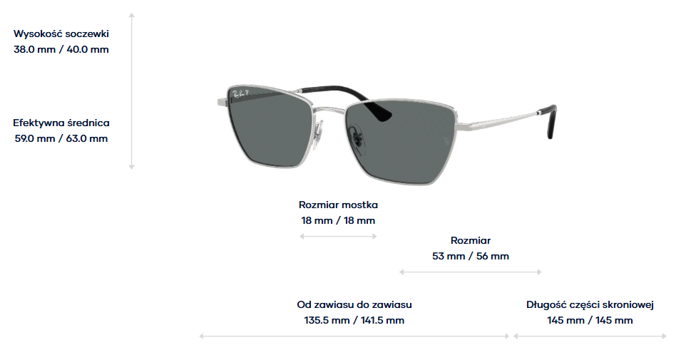 Ray-Ban Okulary przeciwsłoneczne DREA RB3783-003/81