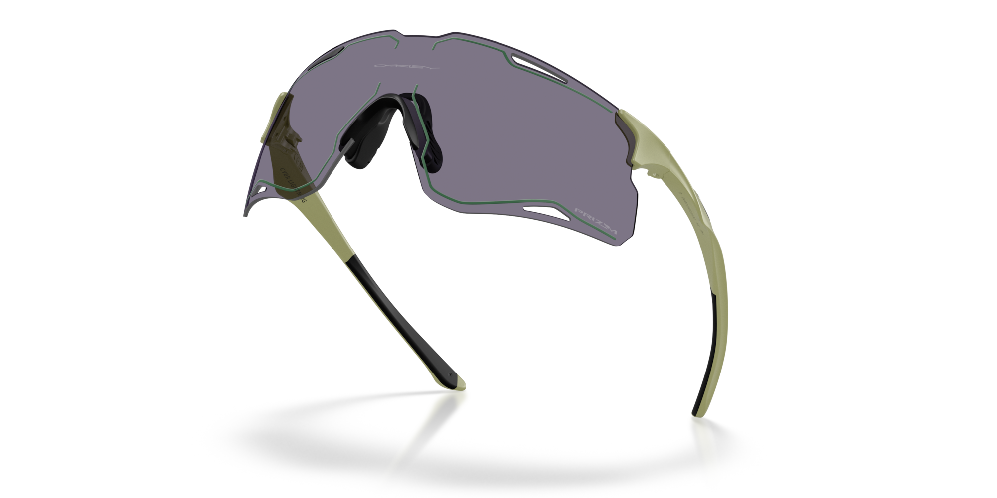 Oakley Okulary przeciwsłoneczne CYBR LIGHTNING Green/Prizm Grey OO9538D-08