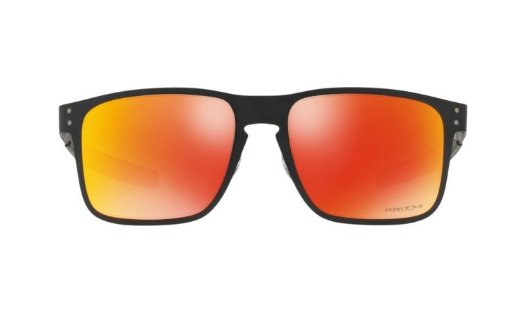 Oakley Sunglasses HOLBROOK METAL Matte Black/Prizm Ruby OO4123-12