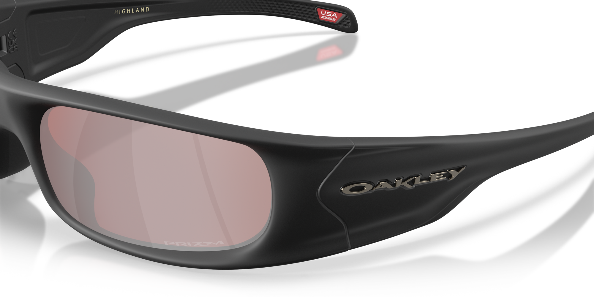 Oakley Okulary przeciwsłoneczne HIGHLAND Black Suede/Prizm Snow Black Iridium OO9522-09
