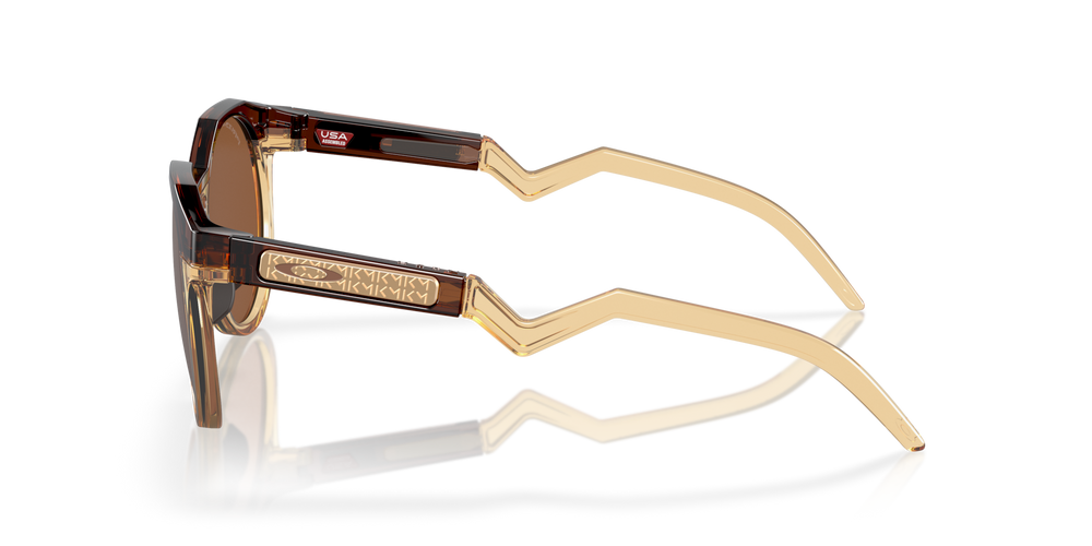 Oakley Okulary przeciwsłoneczne Kylian Mbappé Signature Series HSTN Dark Amber Light Curry/Prizm Tungsten OO9242-07