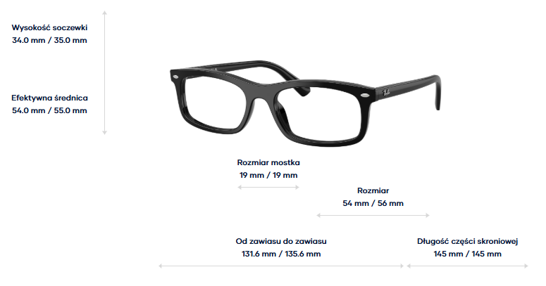 Ray-Ban Okulary korekcyjne RX5450-2000