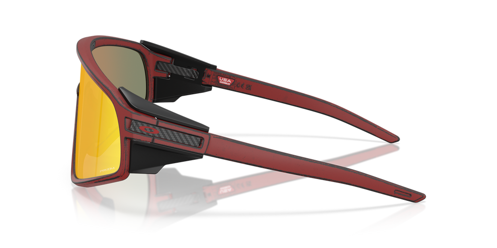 Oakley Okulary przeciwsłoneczne Latch Panel Raceworn Red Knight / Prizm Ruby OO9404-23