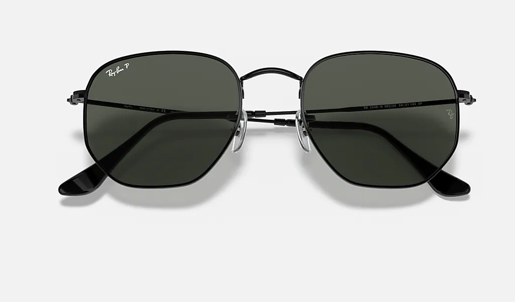 Ray-Ban Sunglasses Polarized HEXAGONAL FLAT LENSES RB3548N - 002/58