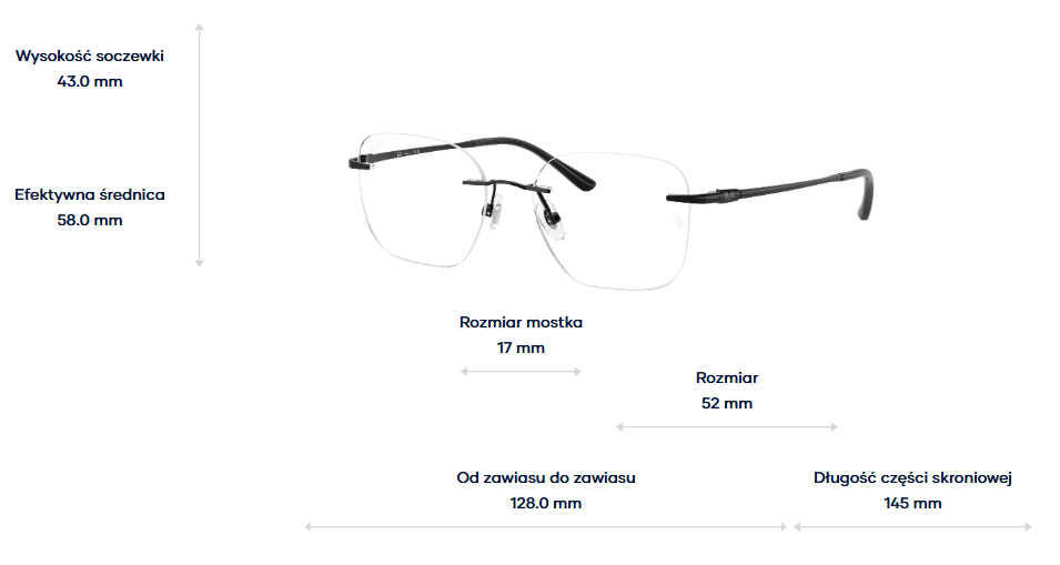 Ray-Ban Vista Okulary korekcyjne RX8783D-1244