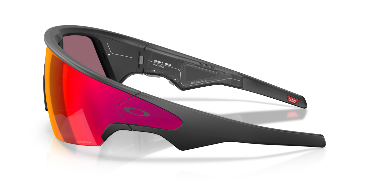 Oakley Meta Vanguard Black Frame / Prizm Road - sportowe okulary Meta AI z kamerą OW8001-01
