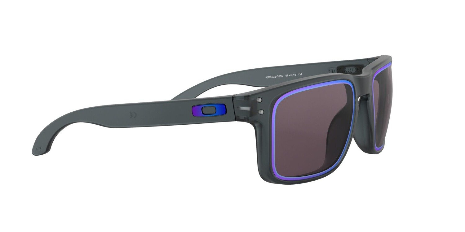Oakley Okulary przeciwsłoneczne HOLBROOK Matte Crystal Black/Prizm Grey Sapphire Alt Iridiu OO9102-G9