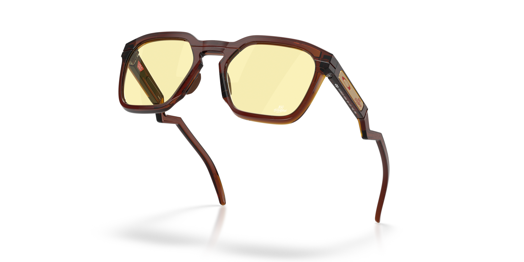 Oakley Okulary przeciwsłoneczne HSTN SQ 100 Thieves Collection Dark Amber / Prizm Gaming™ 2.0 OO9533-10