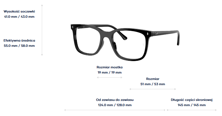 Ray-Ban Vista Okulary korekcyjne RX5446-2000