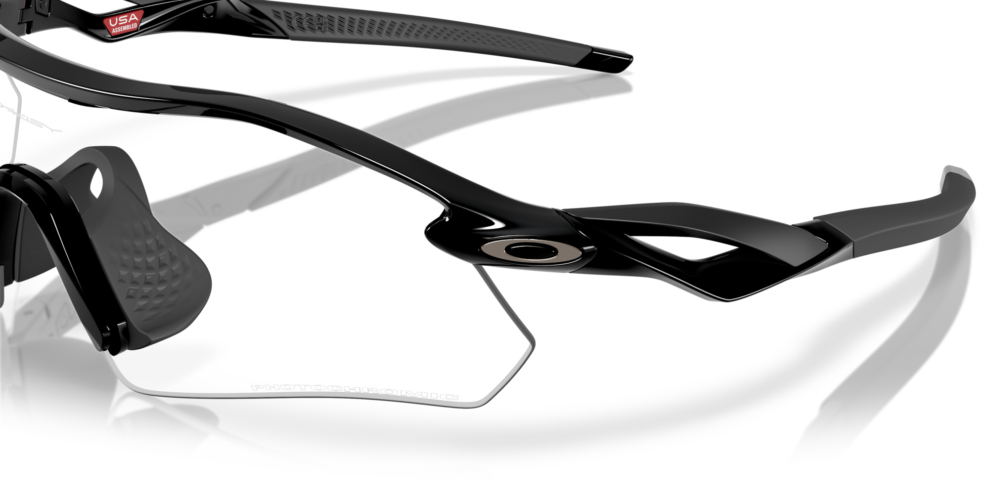 Oakley Okulary przeciwsłoneczne RADAR PLATE Polished black / Clear to black iridium photochromic OO9495D-02