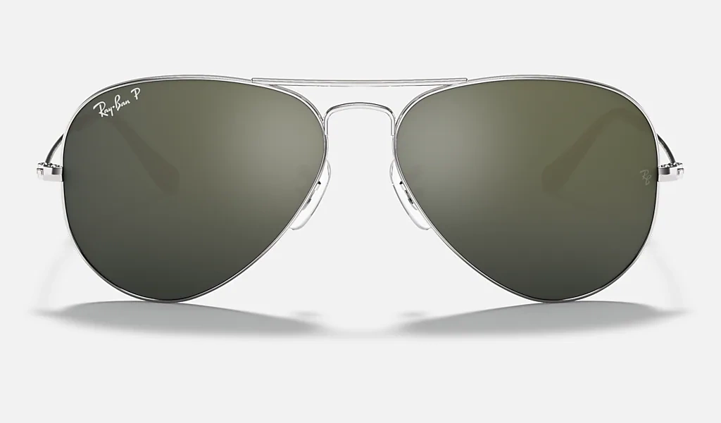 Ray-Ban Okulary przeciwsłoneczne z polaryzacją AVIATOR LARGE METAL RB3025 - 003/59