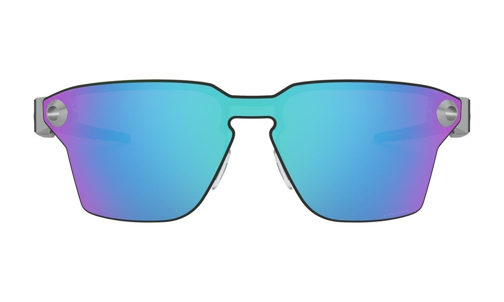 Oakley Sunglasses LUGPLATE Satin Chrome/Prizm Sapphire OO4139-03