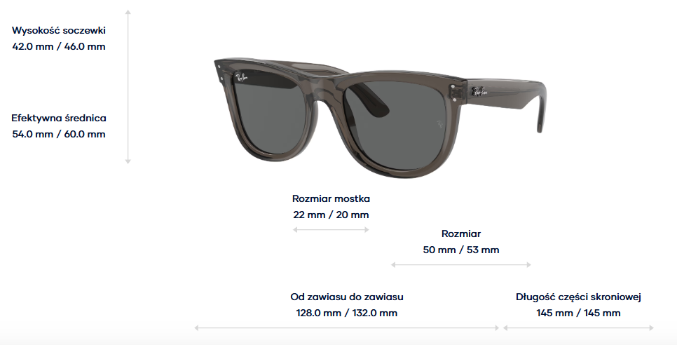 Ray-Ban Okulary przeciwsłoneczne WAYFARER REVERSE RBR0502S-6707GR