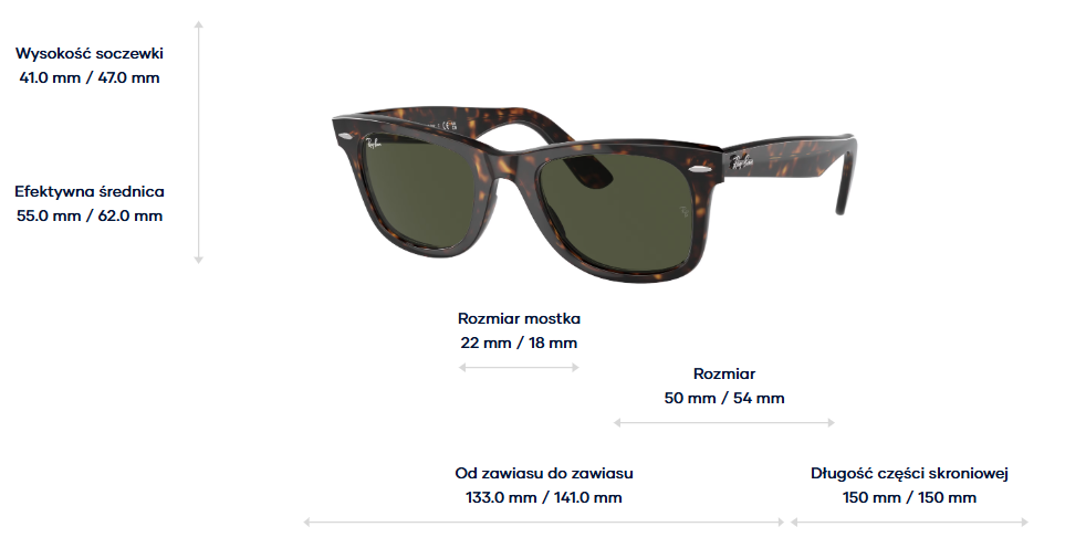 Ray-Ban Okulary przeciwsłoneczne ORIGINAL WAYFARER RB2140 - 902