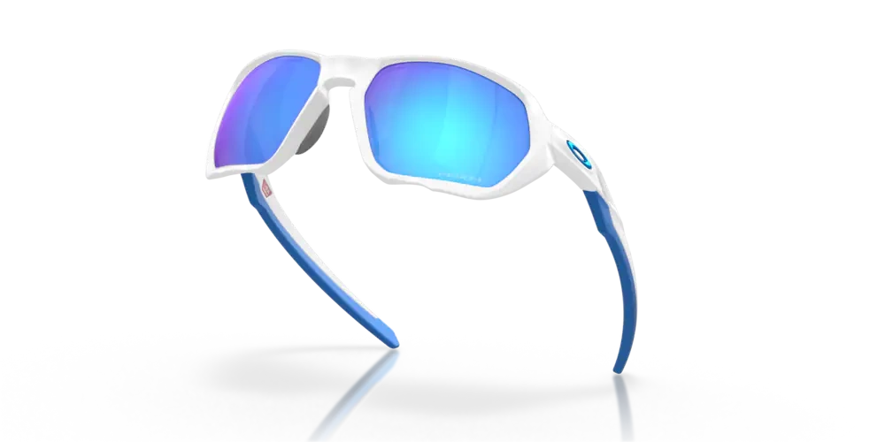 Oakley Okulary przeciwsłoneczne PLAZMA Matte White, Prizm Sapphire OO9019-10
