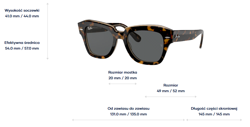 Ray-Ban Sunglasses STATE STREET RB2186-1292B1