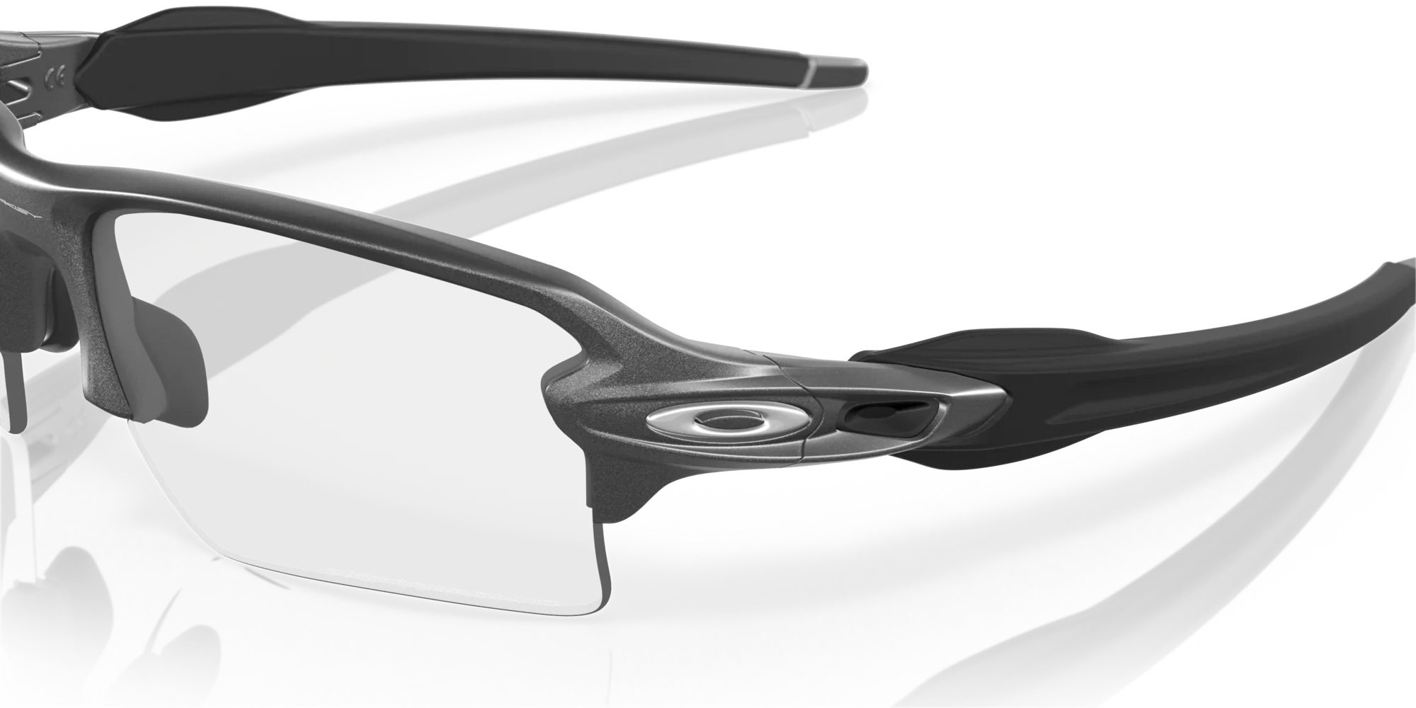 Oakley Okulary Przeciwsłoneczne Ochronne FLAK 2.0 XL Steel/Black Iridium Photochromic Activated OO9188-16