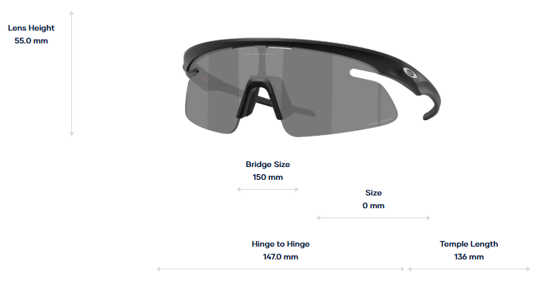 Oakley Okulary przeciwsłoneczne RSLV LITE Matte Black / Prizm Black OO9527D-01