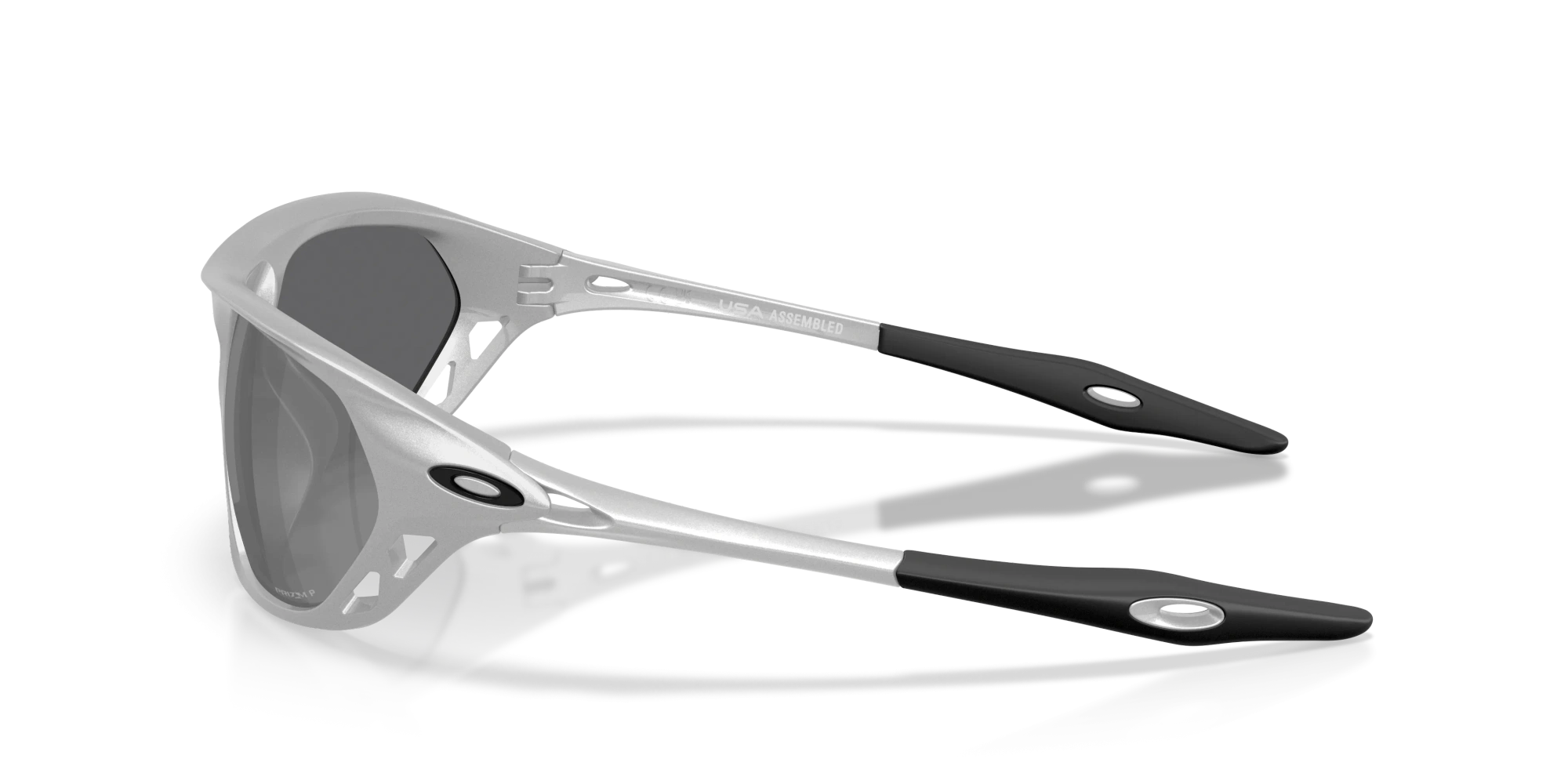 Oakley Sunglasses CAGE JACKET X Silver/Prizm Black Polarized OO9537-09