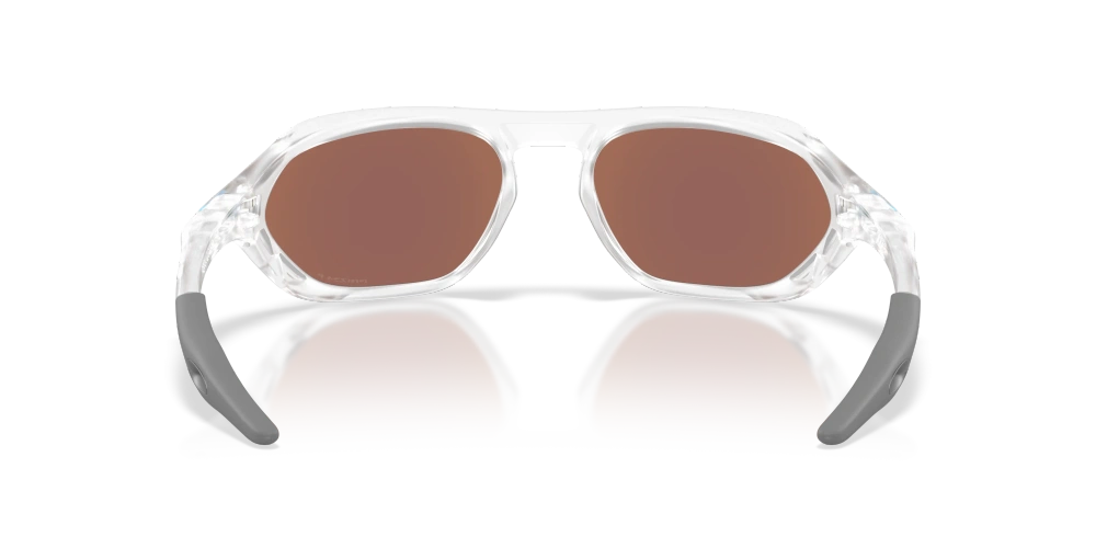 Oakley Sunglasses CAGE JACKET Matte Clear/Prizm Deep Water Polarized OO9537-02