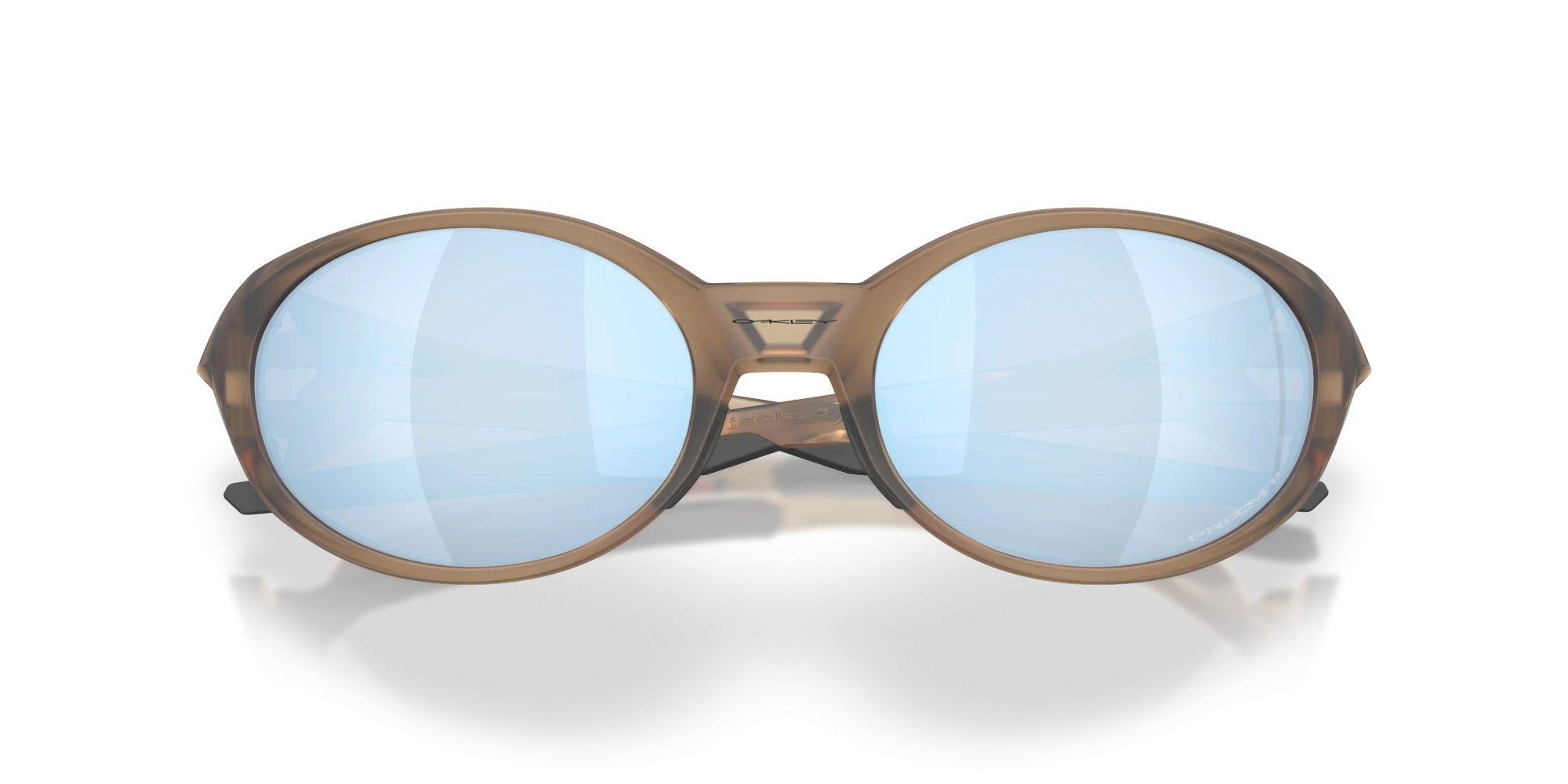 Oakley Sunglasses EYEJACKET REDUX Matte Brown Smoke/Prizm Deep Water Polarized OO9438-45
