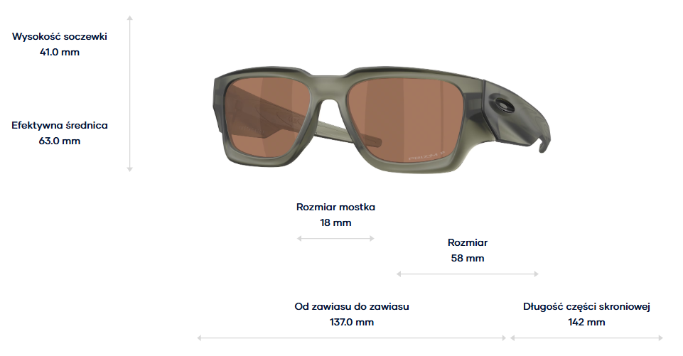 Oakley Okulary przeciwsłoneczne Instagator Matte Olive Ink / Prizm Tungsten Polarized OO9514-05
