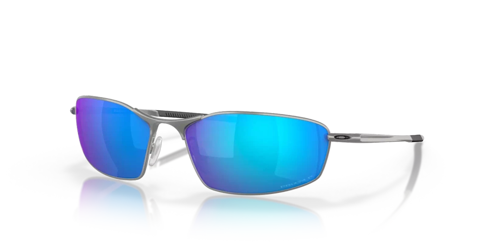 Oakley Sunglasses WHISKER Satin Chrome/Prizm Sapphire Iridium Polarized OO4141-04