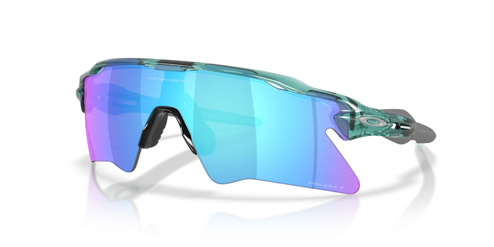 Oakley Sunglasses RADAR EV HEATER Transparent Pacific/Prizm Sapphire Polarized OO9541-09