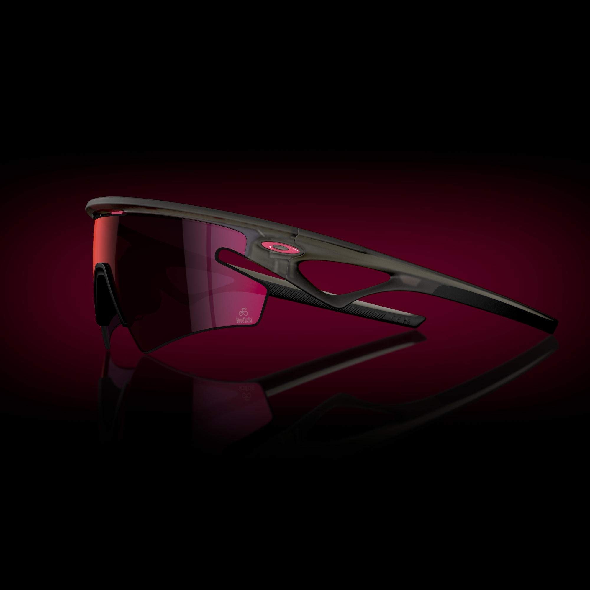 Oakley Okulary przeciwsłoneczne Giro d'Italia SPHAERA SLASH Giro Grey Smoke / Prizm Road OO9499-09