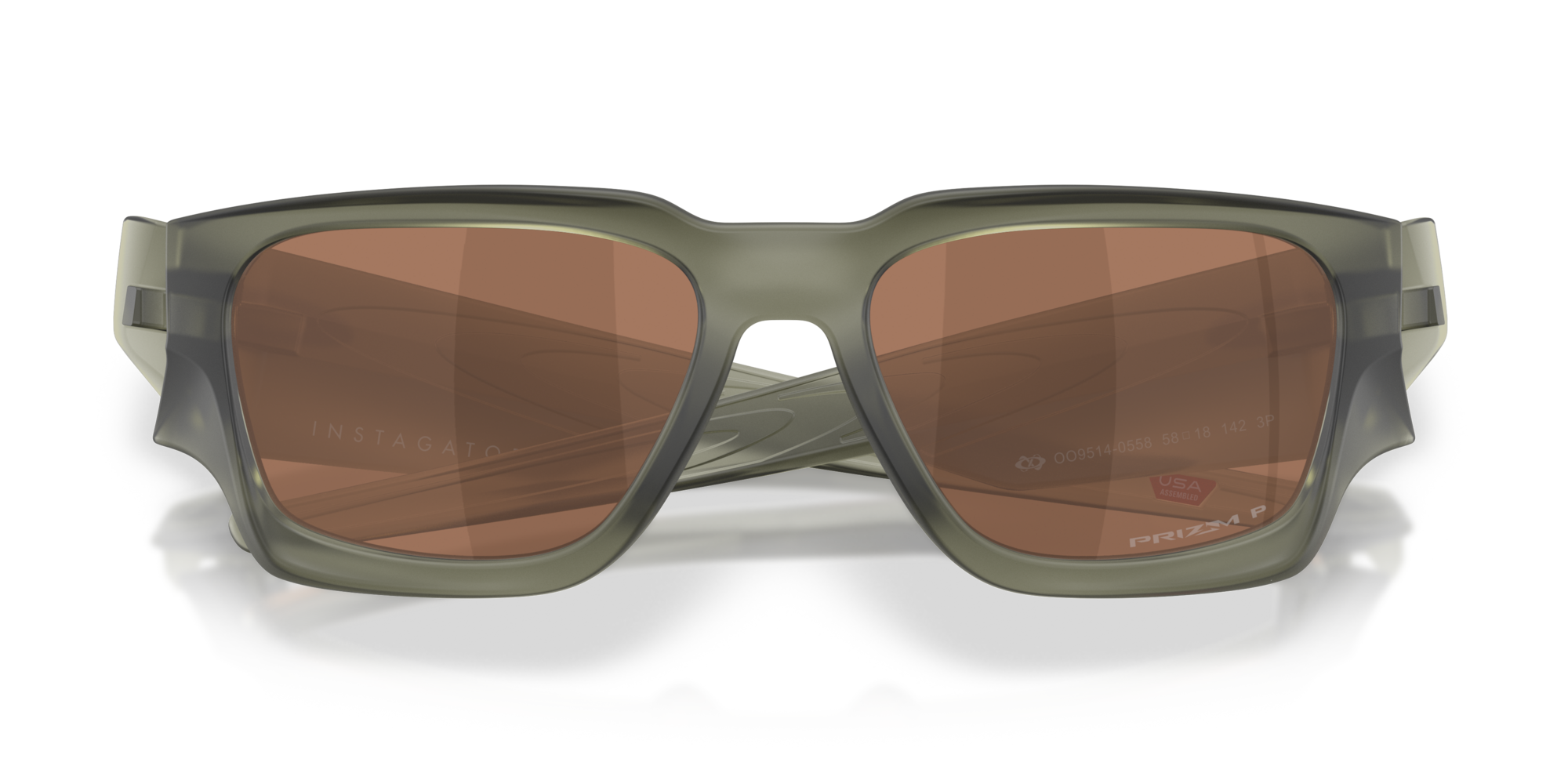 Oakley Okulary przeciwsłoneczne Instagator Matte Olive Ink / Prizm Tungsten Polarized OO9514-05