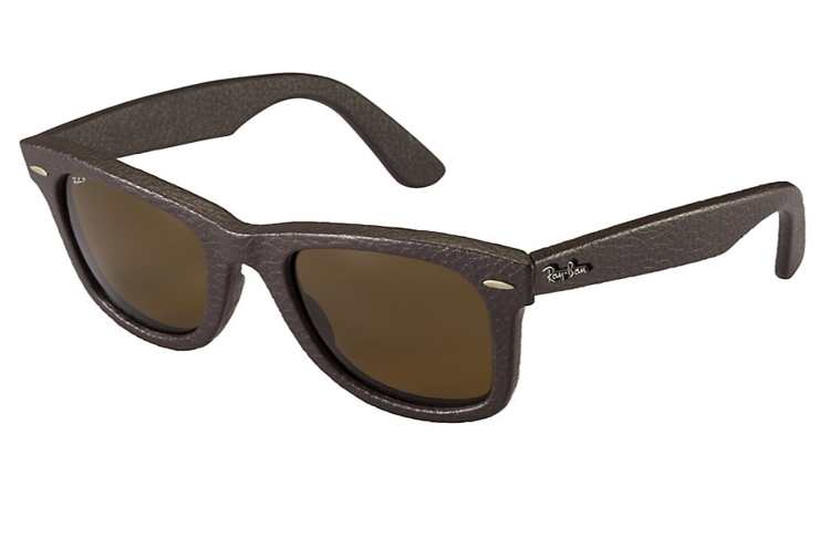Ray-Ban Sunglasses Polarized WAYFARER LEATHER RB2140QM - 1153N6