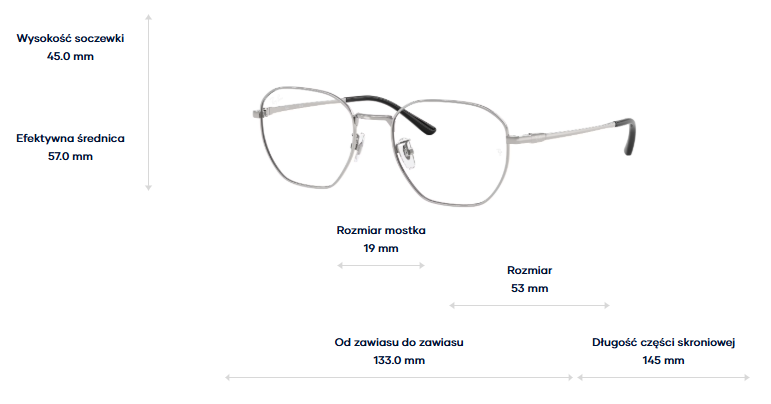 Ray-Ban Okulary korekcyjne RX8777D-1002