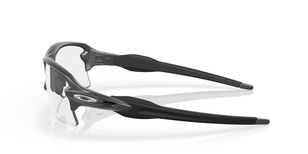 Oakley Sunglasses FLAK 2.0 XL Steel/Black Iridium Photochromic Activated OO9188-16