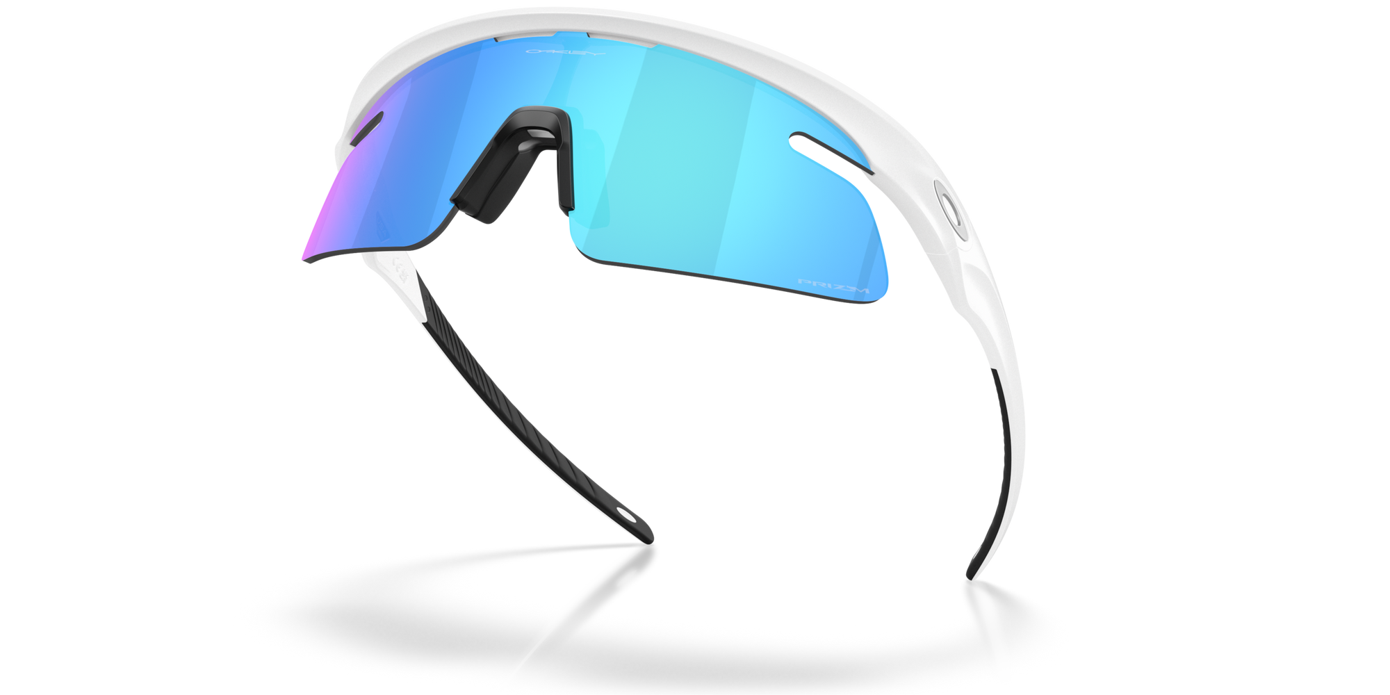Oakley Okulary przeciwsłoneczne RSLV LITE Matte White / Prizm Sapphire OO9527D-04