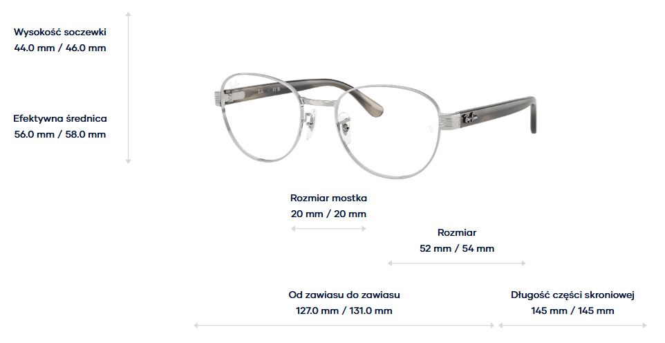 Ray-Ban Vista Okulary korekcyjne RX6543-2501