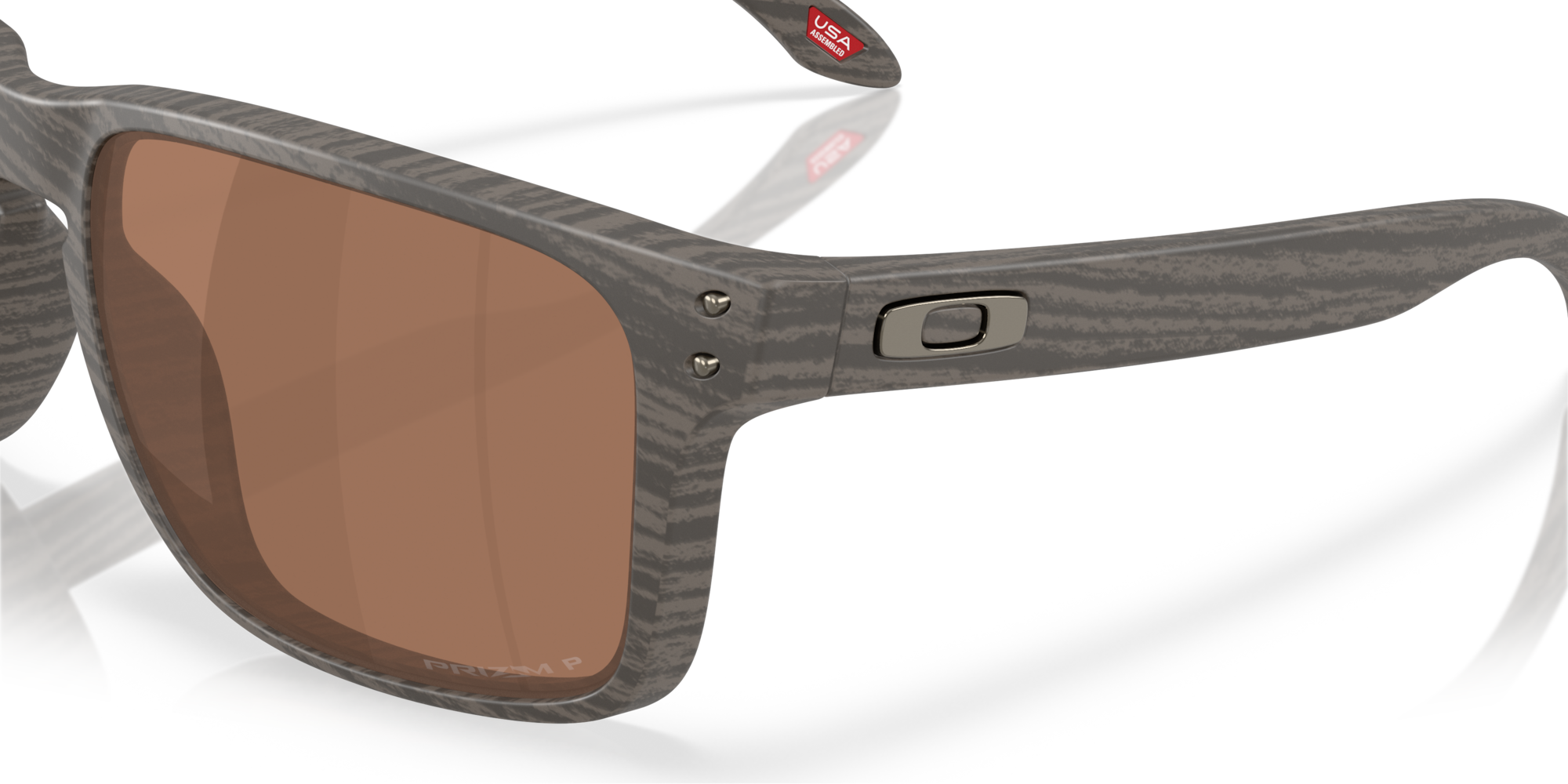 Oakley Okulary przeciwsłoneczne HOLBROOK XXL Woodgrain / Prizm tungsten polarized OO9487-08