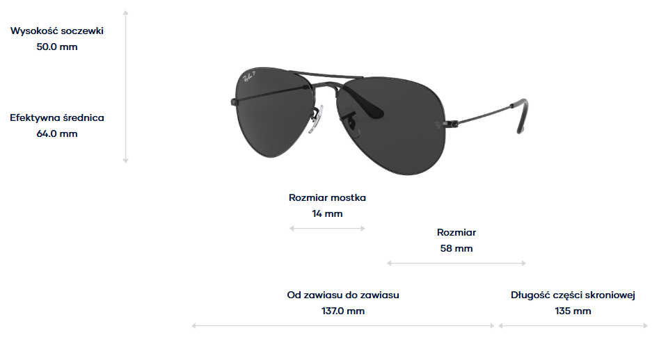 Ray-Ban Sunglasses AVIATOR RB3025-002/48