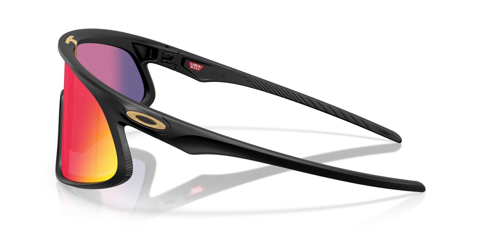 Oakley Okulary przeciwsłoneczne RSLV Matte Black / Prizm Road OO9484D-02