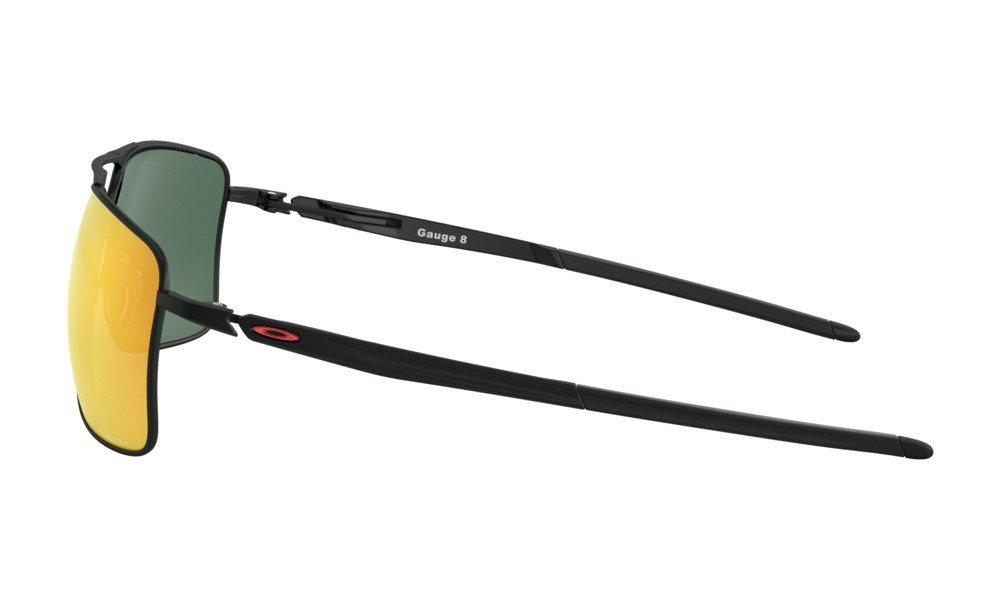 Oakley Sunglasses GAUGE 8 Matte Black/Prizm Ruby OO4124-13