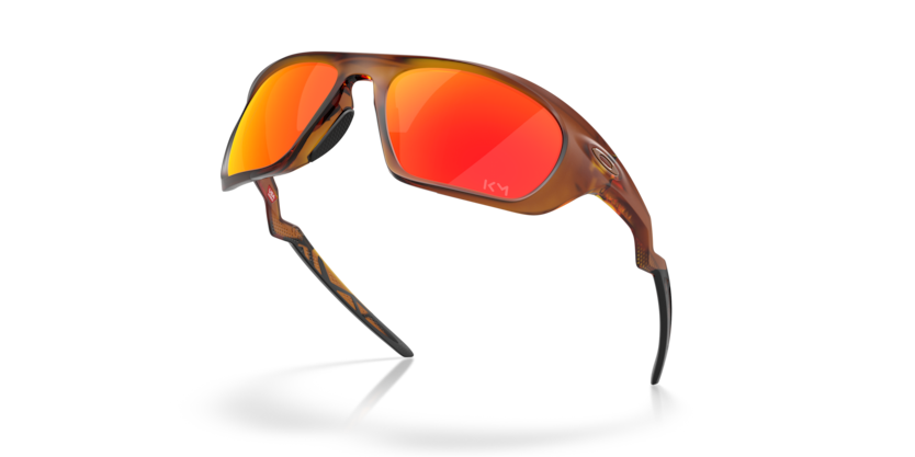 Oakley Okulary przeciwsłoneczne Lateralis Matte Dark Amber / Prizm Ruby OO9431-16