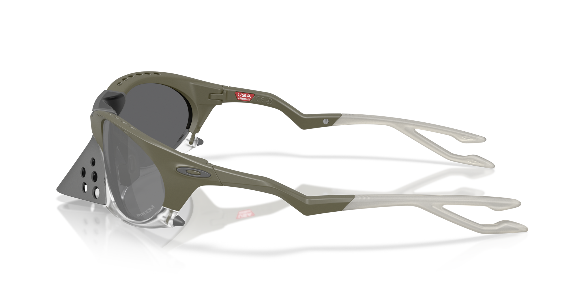 Oakley Okulary przeciwsłoneczne PLANTARIS Matte Moss Green / Prizm Black OO9437-07