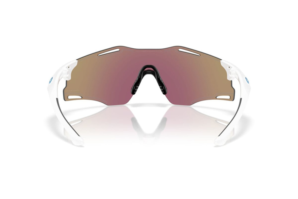 Oakley Okulary przeciwsłoneczne CYBR ZERO Polished White / Prizm Sapphire OO9512D-02