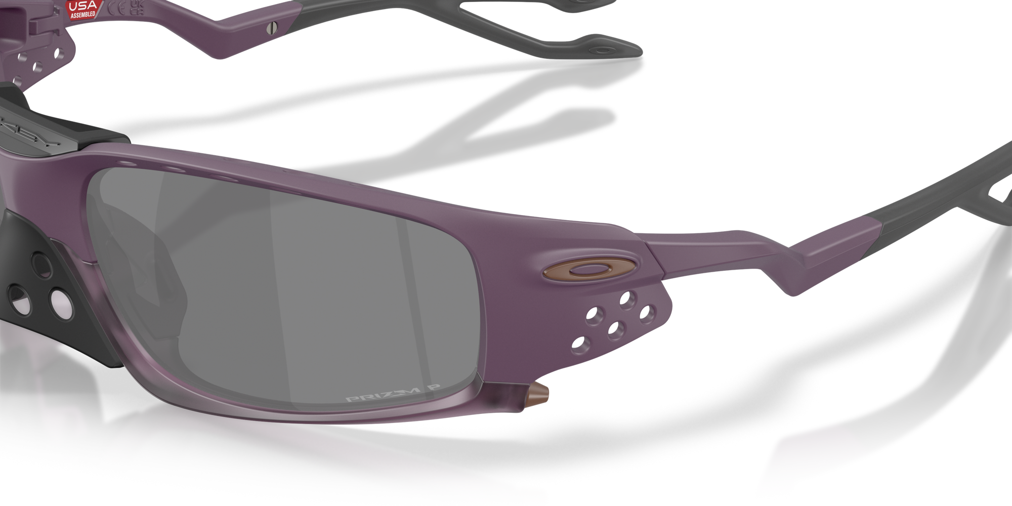 Oakley Okulary przeciwsłoneczne PLANTARIS SQ Obscura Collection Matte Aubergine/Prizm Black Polarized OO9529-09